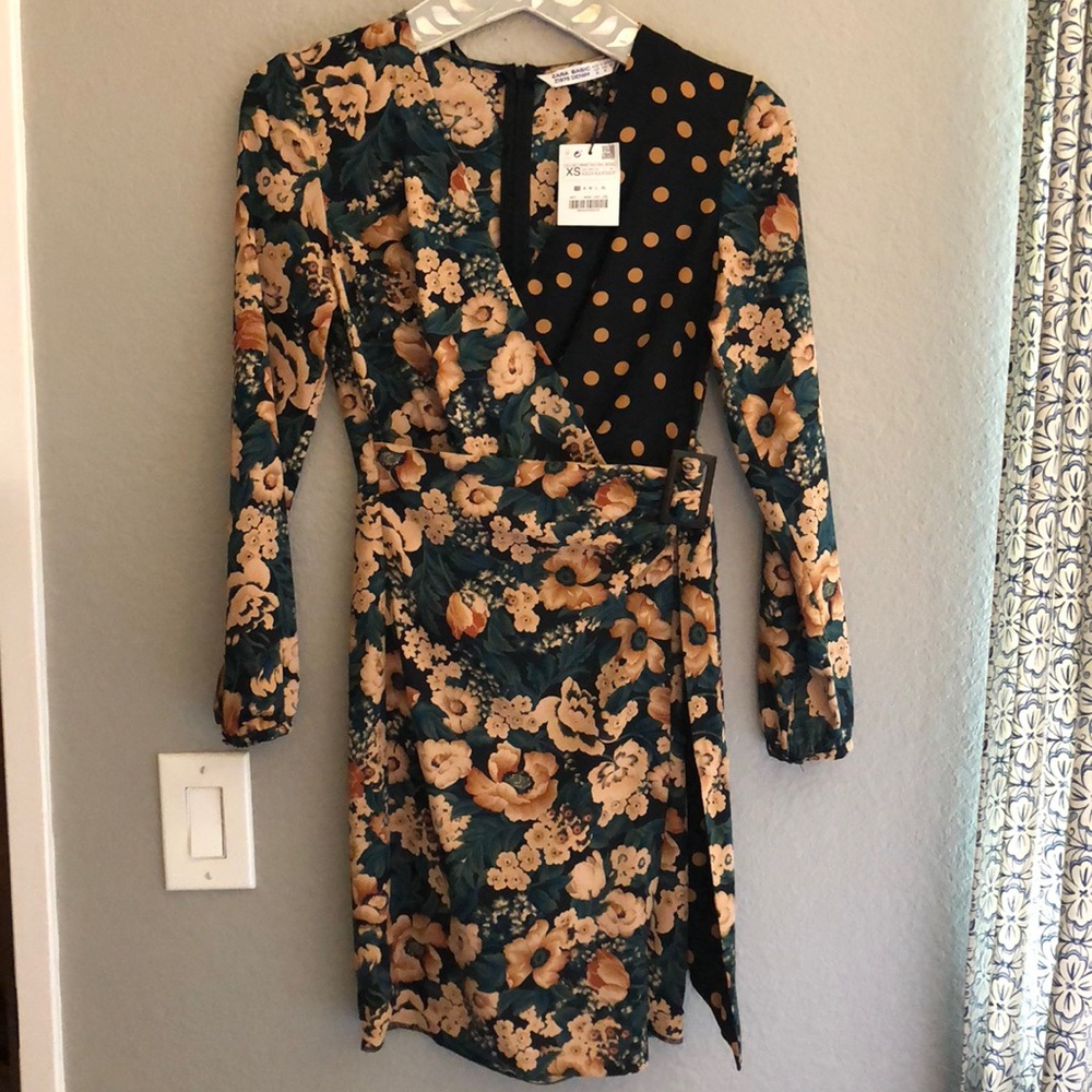 NWT Zara Wrap Dress XS